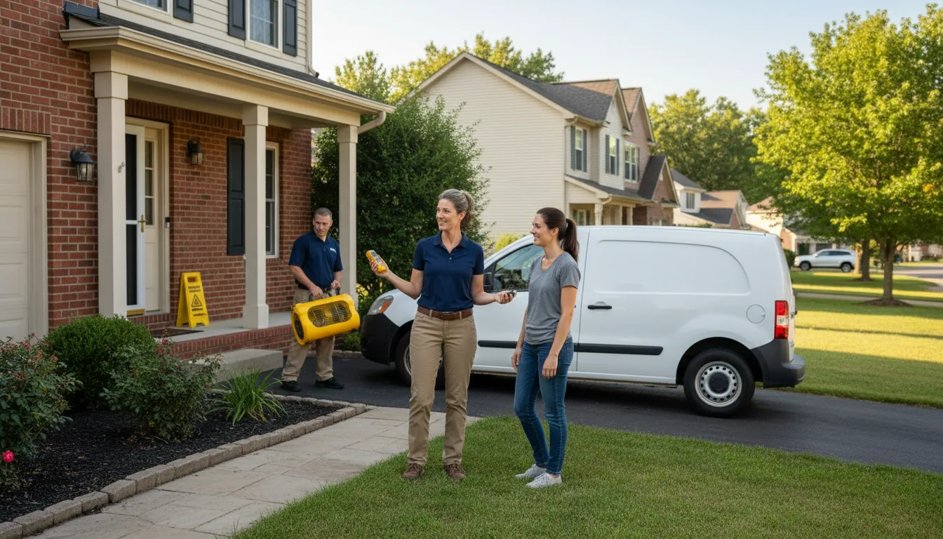 Residential water damage restoration in Pleasanton, NE